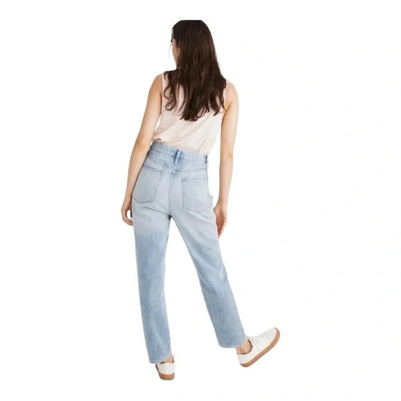 Madewell The MomJean Gilford Wash Ripped Edition Mom Jeans Women‎ Size 32 - Picture 2 of 13
